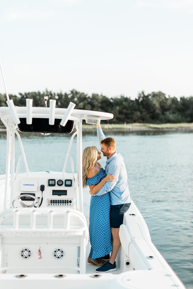 Stunning Engagement photos over the Ocean in Beaufort NC.