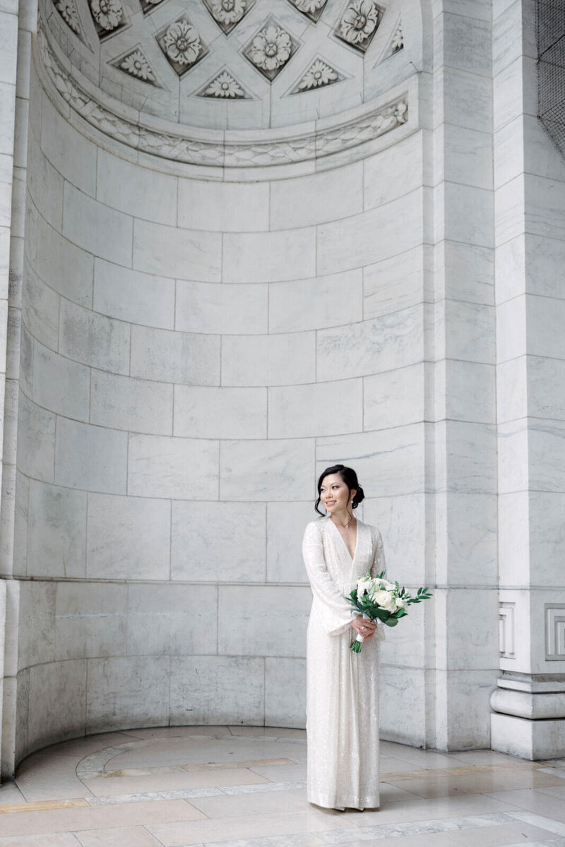 NYC Library Wedding Bridesmaid Dresses