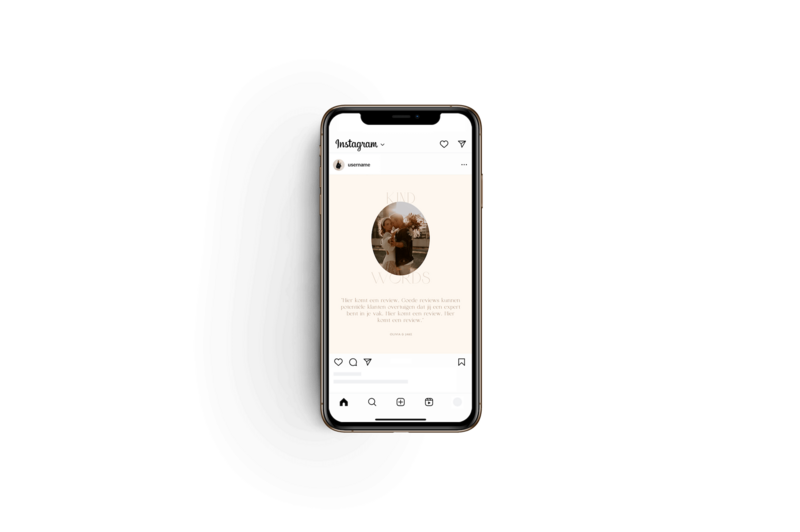 Boho Instagram templates voor fotografen