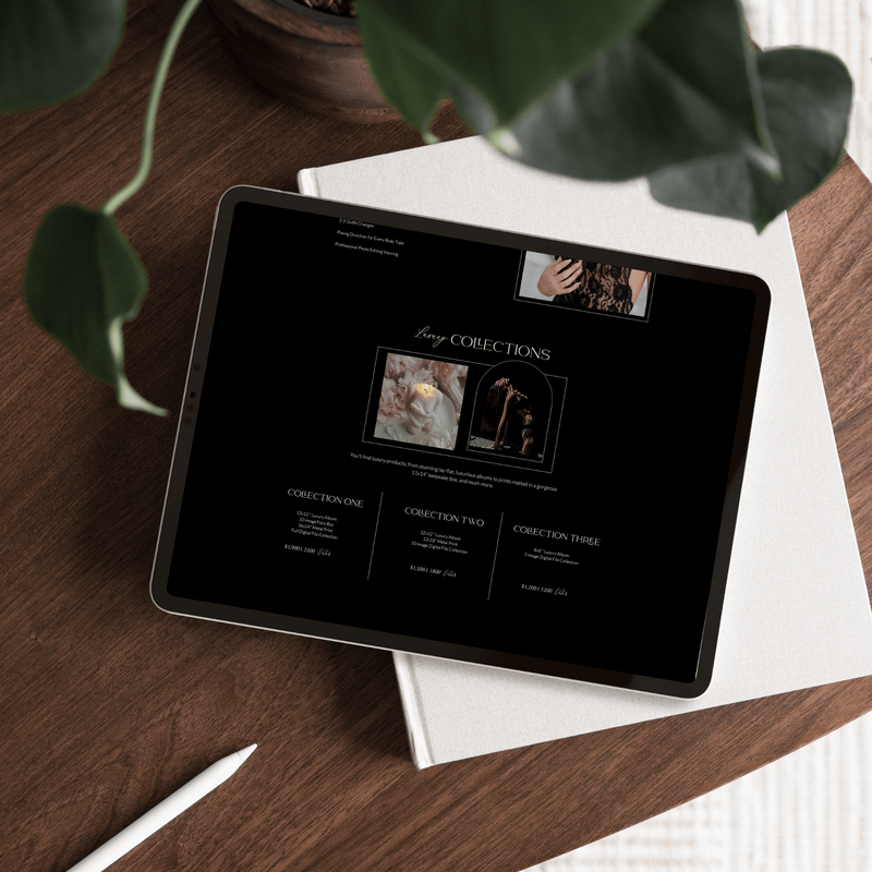 Sofia Showit website template for photographers featuring a soft, romantic design—perfect for wedding, lifestyle, and portrait photography portfolios