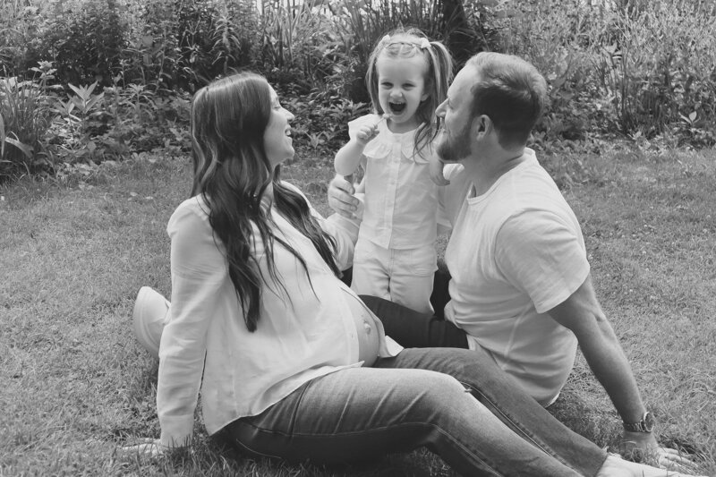 Image of happy family at family photoshoot from NYC Engagement Photographer at ADP Studio