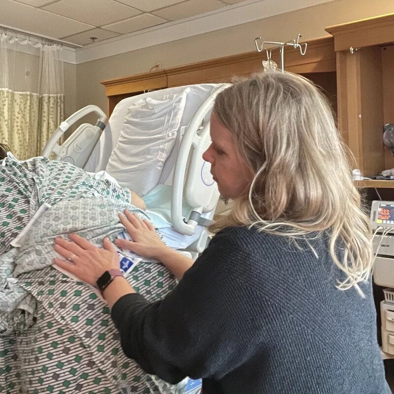 Caroline at a Columbus hospital