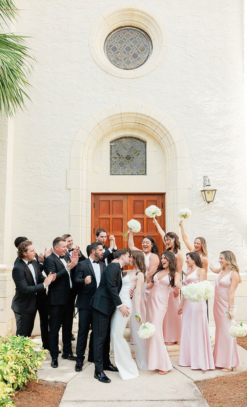 Knowles Memorial Chapel Wedding at Rollins College by Light and Airy Wedding Photographer