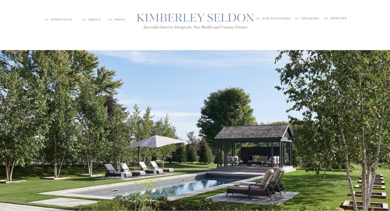Kimberley Seldon Homepage design by Elle Kwan