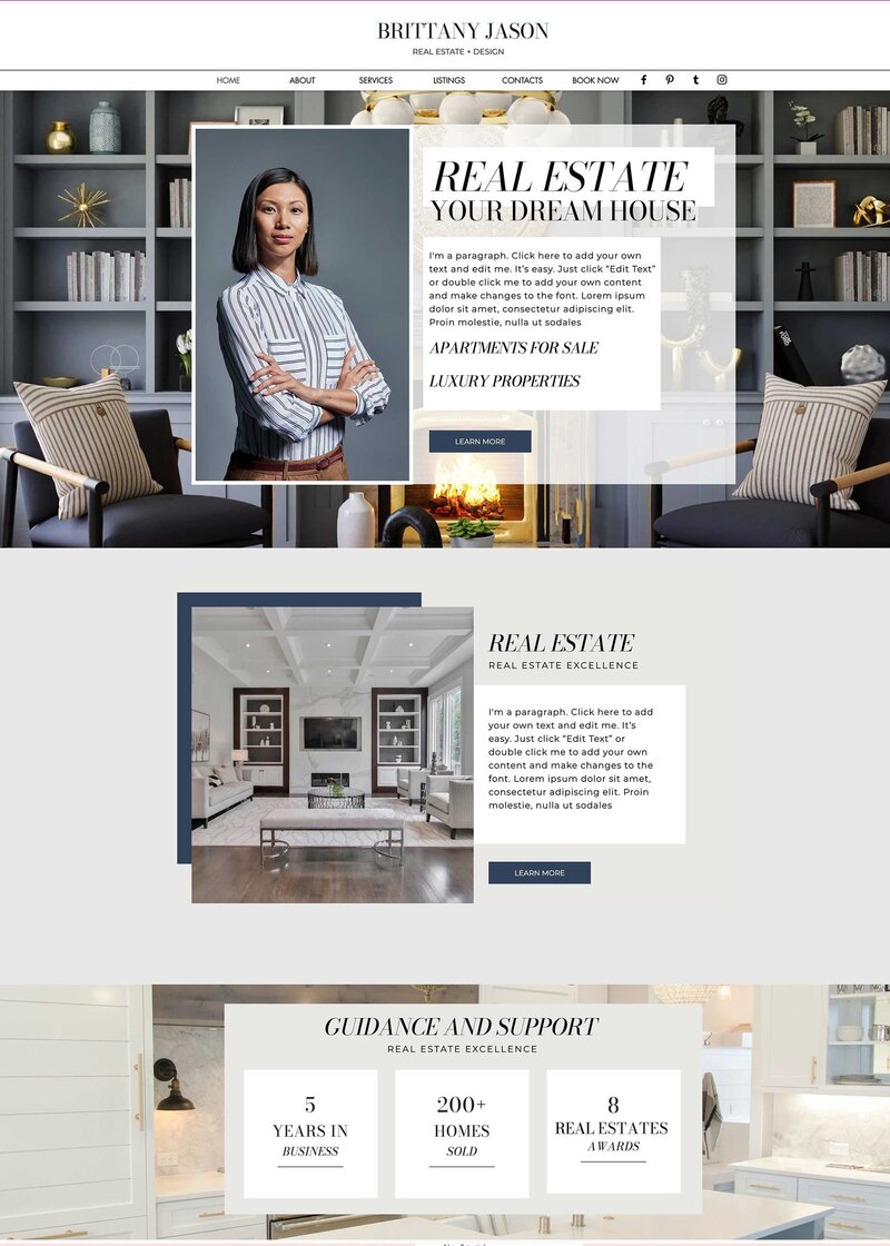 best real estate website design