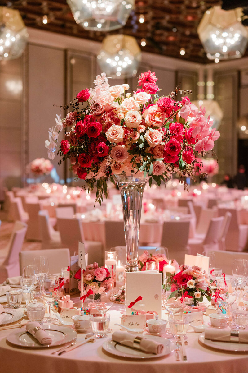 Hong Kong Wedding Reception Tablescape - The Wedding Company