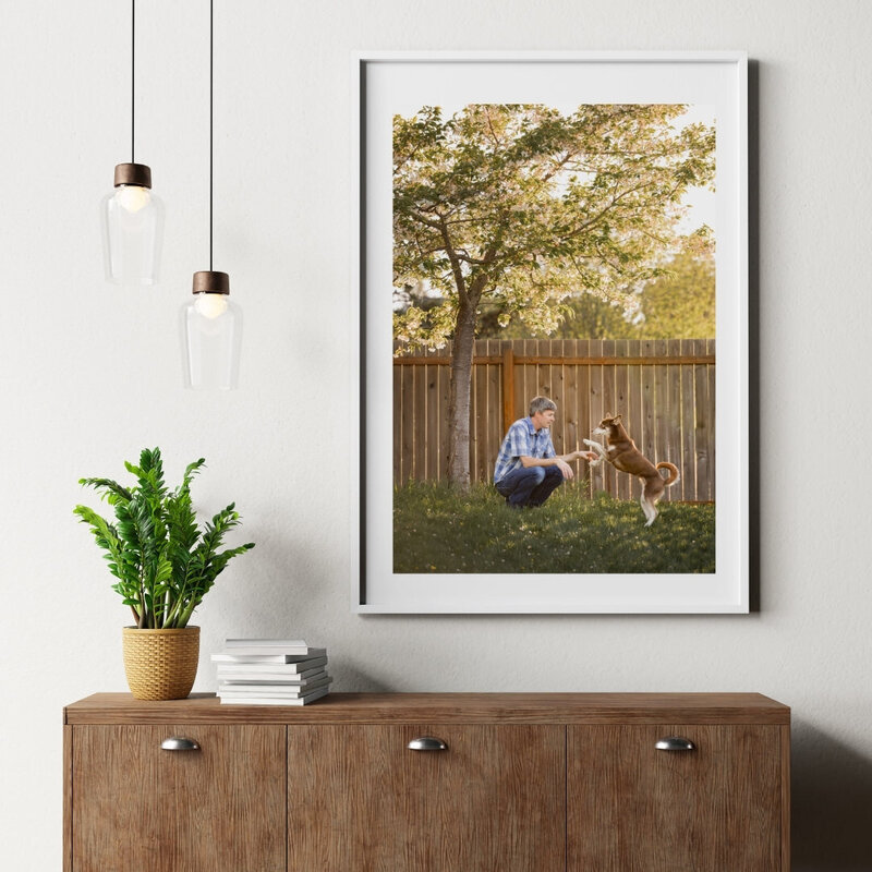 Pet photography wall art