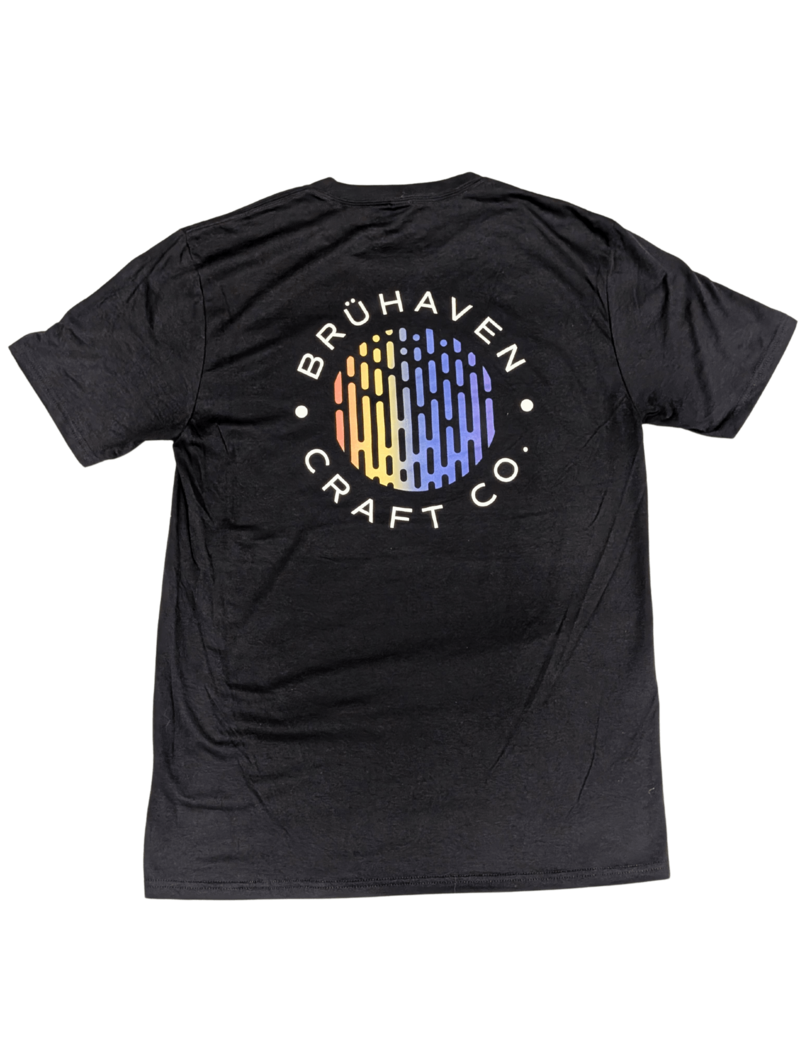 Black Crafted With Pride Bruhaven Minnesota Brewery Shirt Back