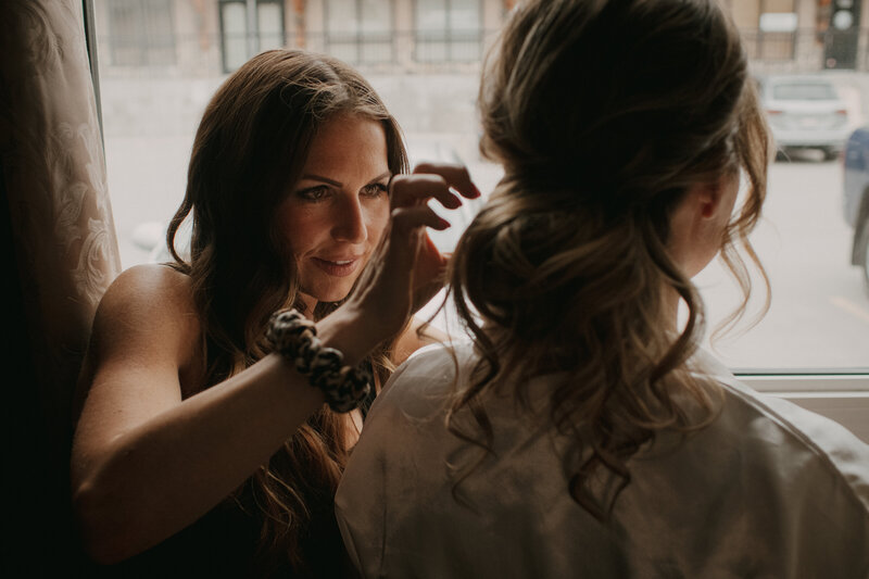 Here is your local wedding hair and makeup artist in Canmore
