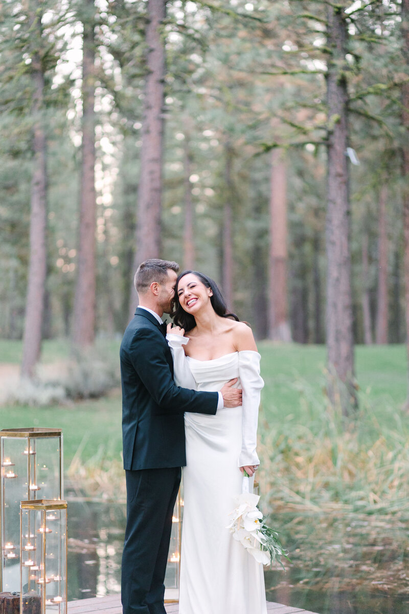 Bride and groom take portraits with their family after San Francisco City Hall elopement
