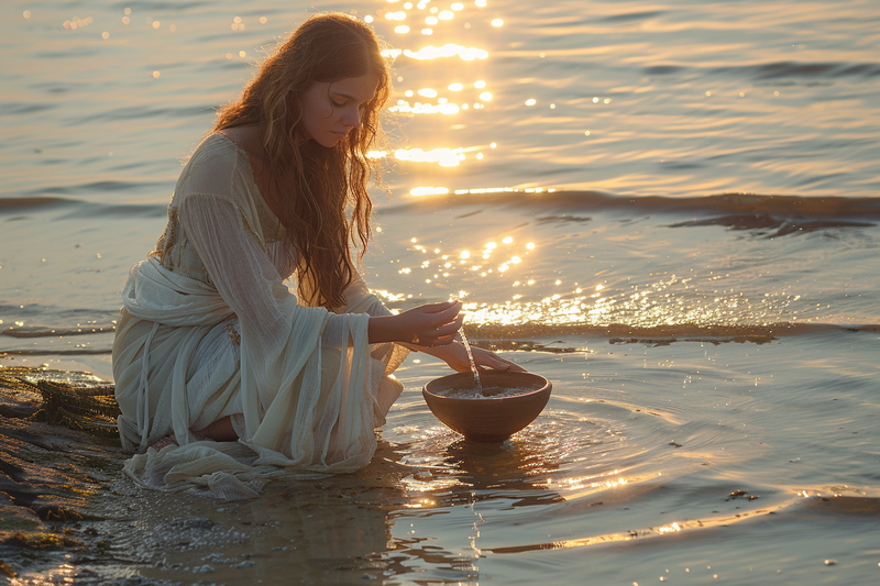 itsllili_72468_Woman_kneeling_in_shallow_water_during_golden__986d8344-0907-4f8e-9a48-1735eabbc21b_1