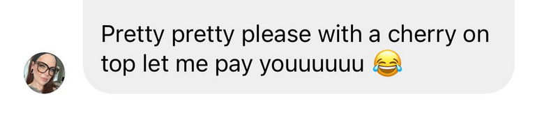 Client Conversation about Instagram Post