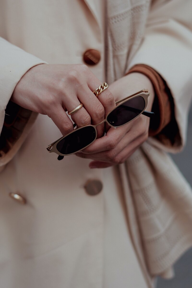Chaos & Calm -Stylish look with glasses and rings