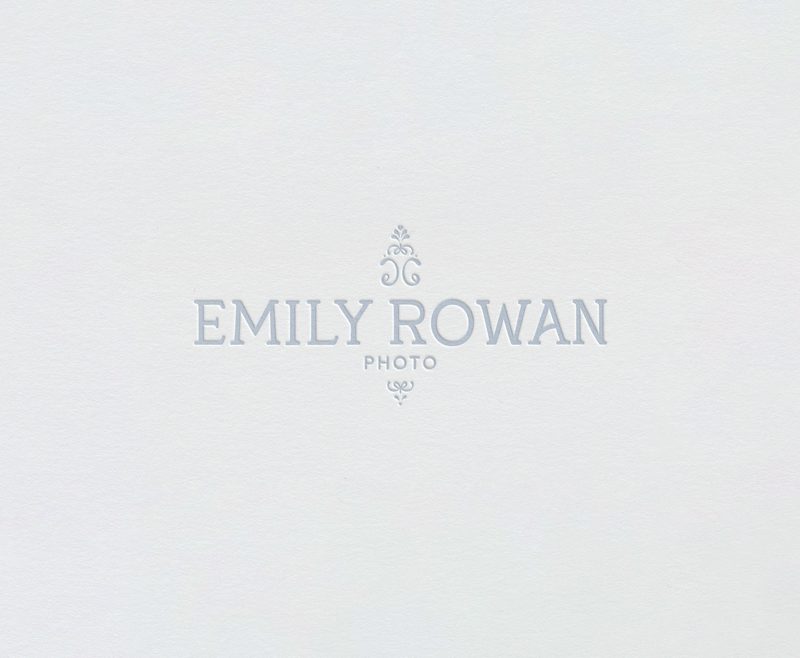 Refined serif logo design with soft blue palette for film-inspired brand identity tailored to fine art photographers.