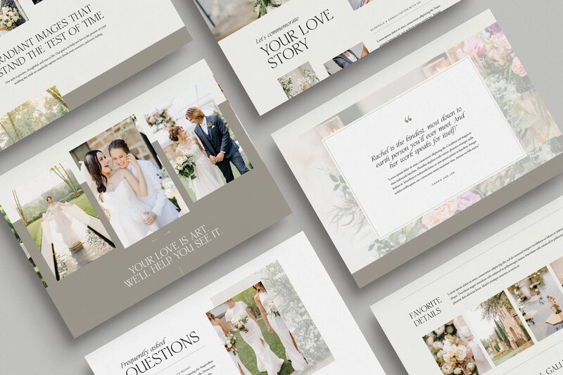 Magnolia Showit template  for wedding professionals