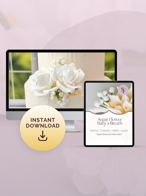 sugar flowers by kelsie cakes digitla tutorials coming soon1