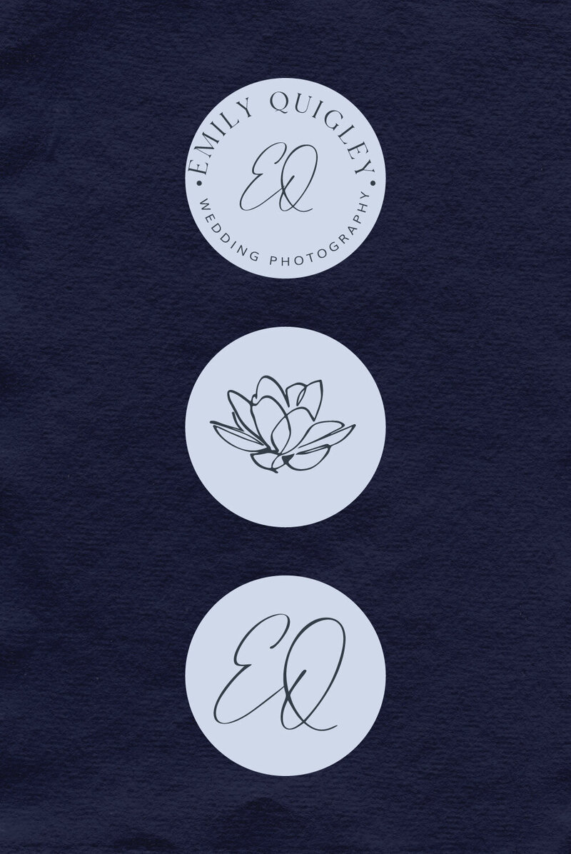 Custom logo design for photography brand by Praia Studio