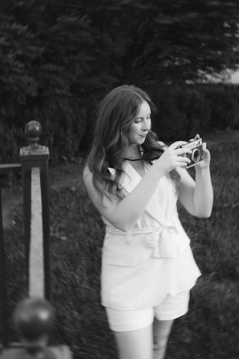 Senior photographer Ashley Cole Photography poses for branding photos