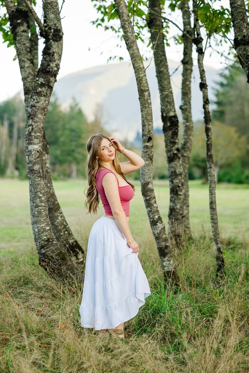 tanner landing park north bend senior portrait