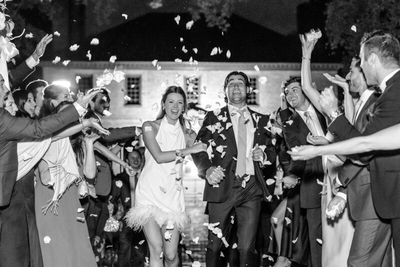 Atlanta Wedding Photographers | Bride And Groom Smiling During Reception Entrance Wedding Venue