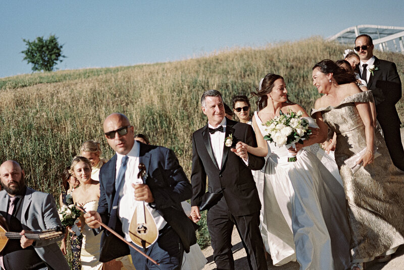 Film image of a couple at their Big Sur, CA elopement