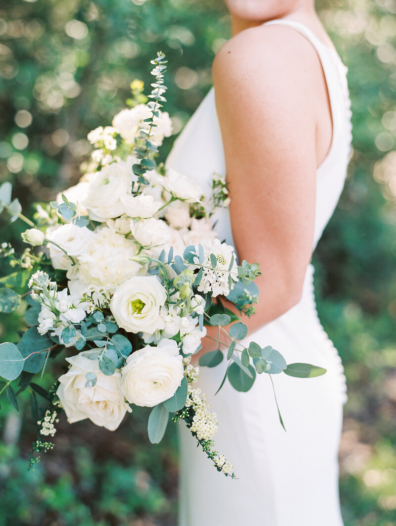 Close up of bride's bouquet