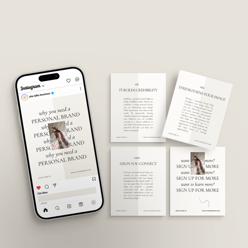 Carousel post Canva template