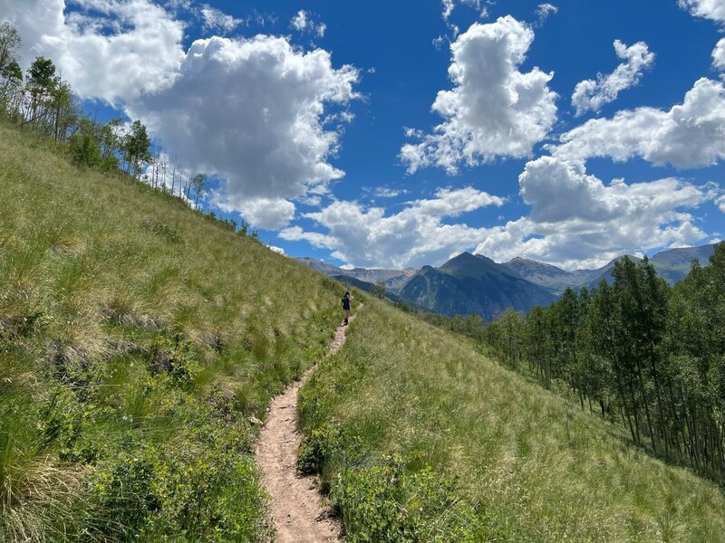 Dr. Lindsay Ogle hiking. outdoors.