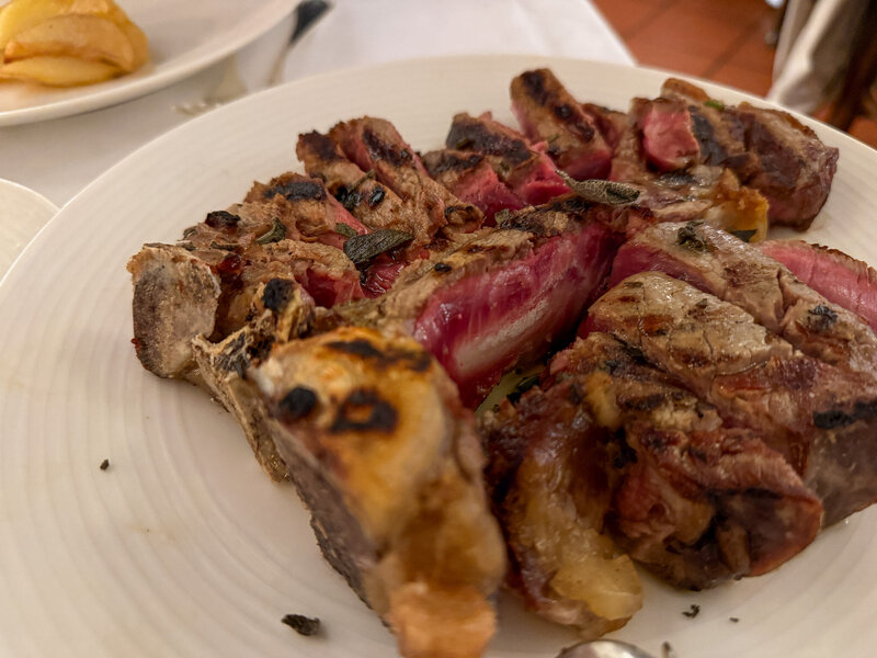 Bistecca alla Fiorentina  at Buca Di Sant'Antonio in Lucca, Italy