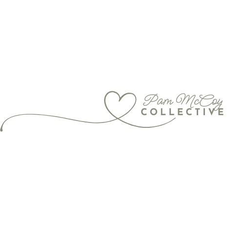Pam McCoy Collective logo with a heart