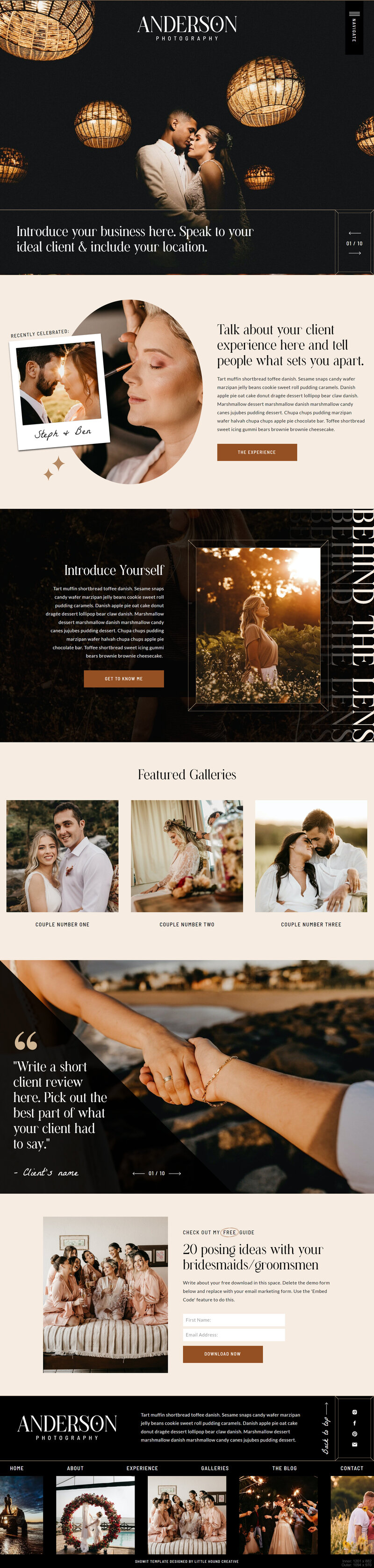 showit template for photographers