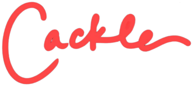 Logo for 'Cackle' written in Oracle Business Witch Rachael Maddox's own signature handwriting.