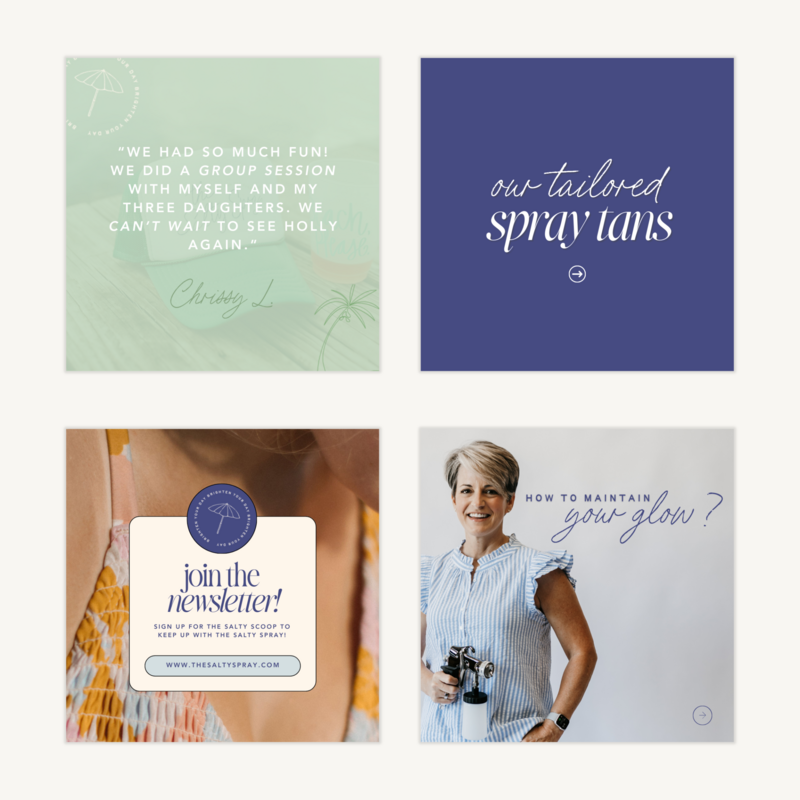 Spray Tan Business Social Media Posts