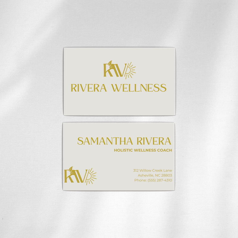 rivera wellness calling card mockup