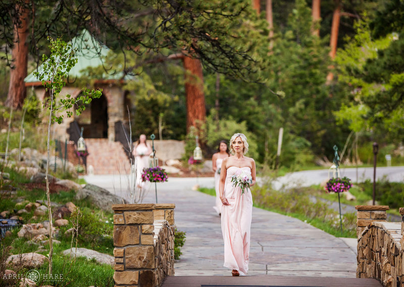 Outdoor wedding ceremony stone gazebo Della Terra