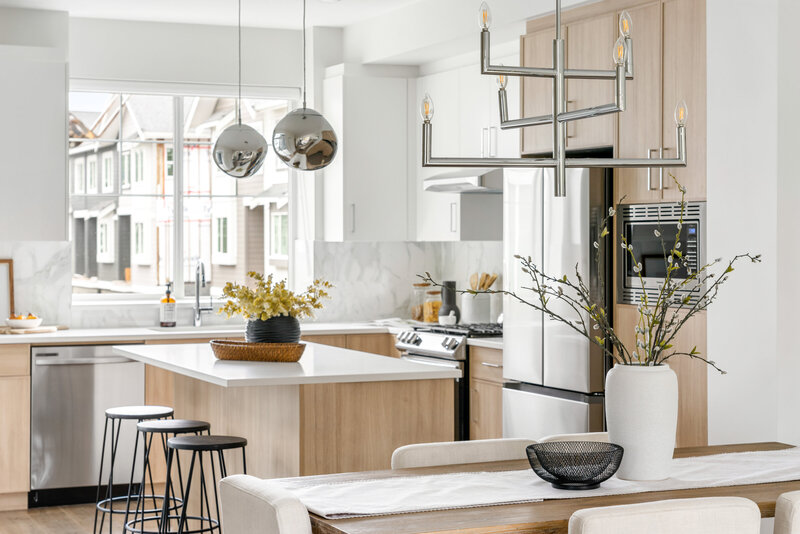 Professional home staging Vancouver modern kitchen