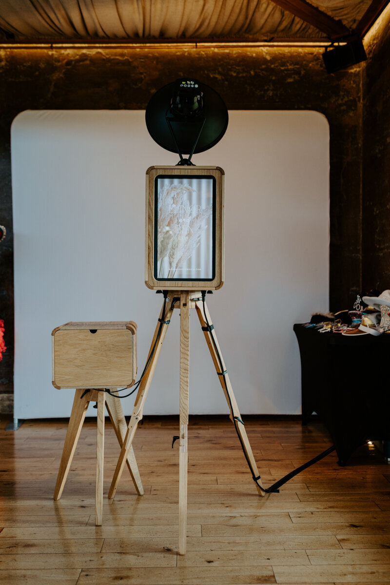 Elmore Court Luxury photo booth hire, the Icon wooden photo booth for weddings, corporate events, private parties, brand launches , birthdays
