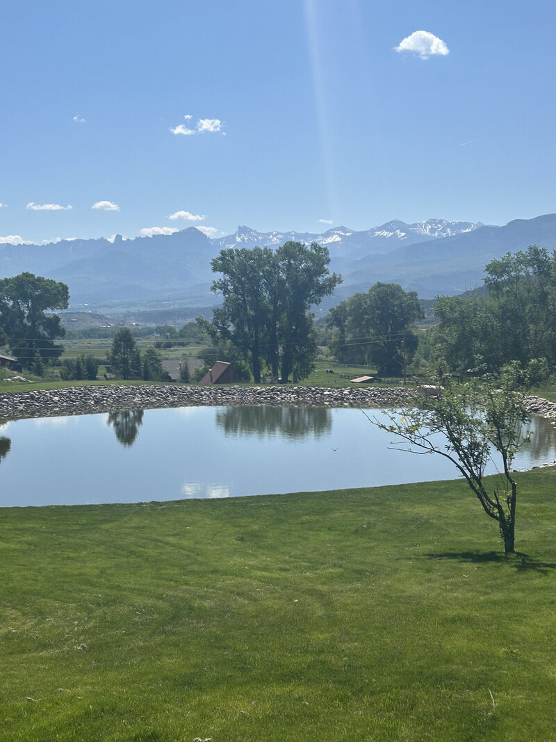 Before and after landscaping remodel of a Western Colorado property