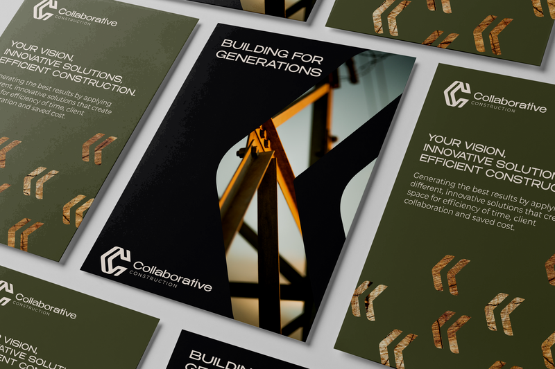 Poster design for construction business
