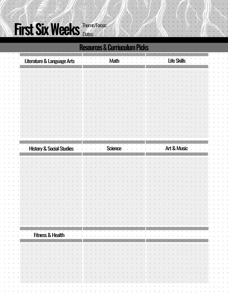 Homeschool Planner Master Pages - Bare Bones Margins Edit13