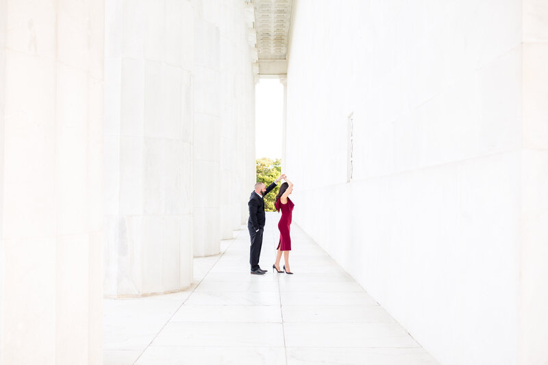 DC War Memorial Engagement Session by Virginia Wedding Photographer Taylor Rose Photography-3