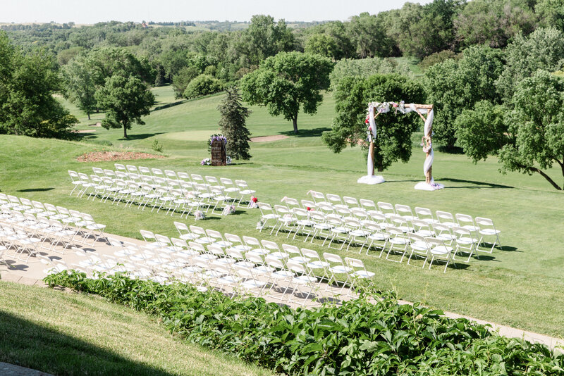 Wedding Ceremony at Sioux City Country Club