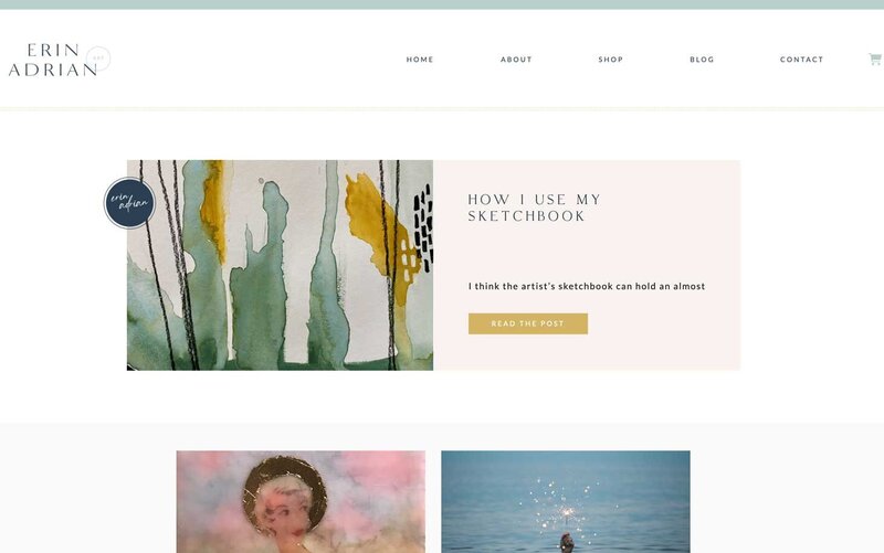 Brand & Website Designs for Female Creatives |  Showit Websites | Showit Templates | Erin Adrian Art