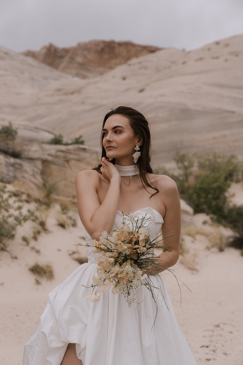 bride posing at her luxury wedding