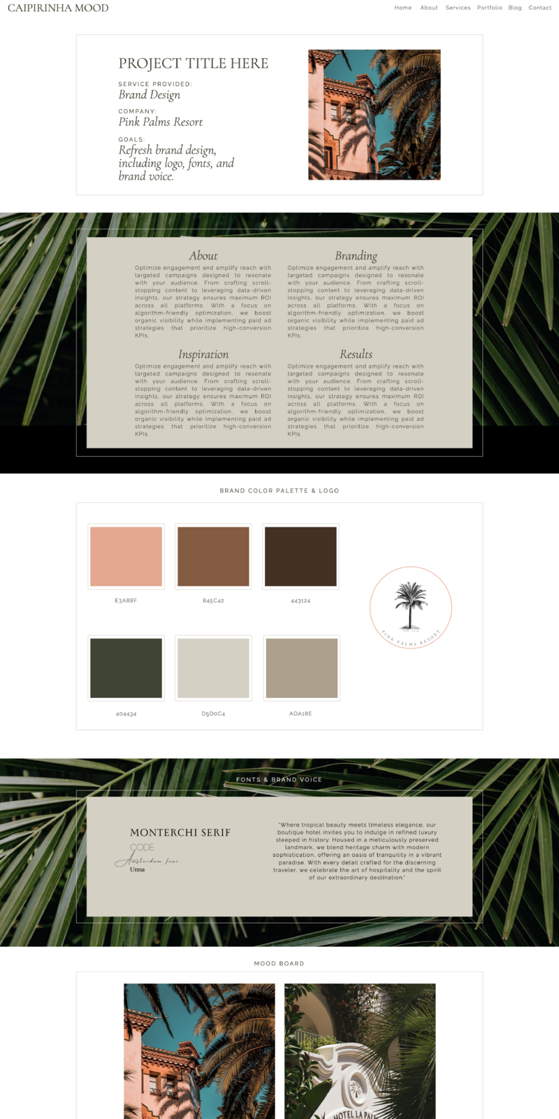 The Caipirinha Mood Website Template is the perfect website template for marketing agencies, virtual assistants, social media manager, designers, artists and other creative service providers. This is a fully customizable SHOWIT template designed to engage your target audience and get you more clients.
