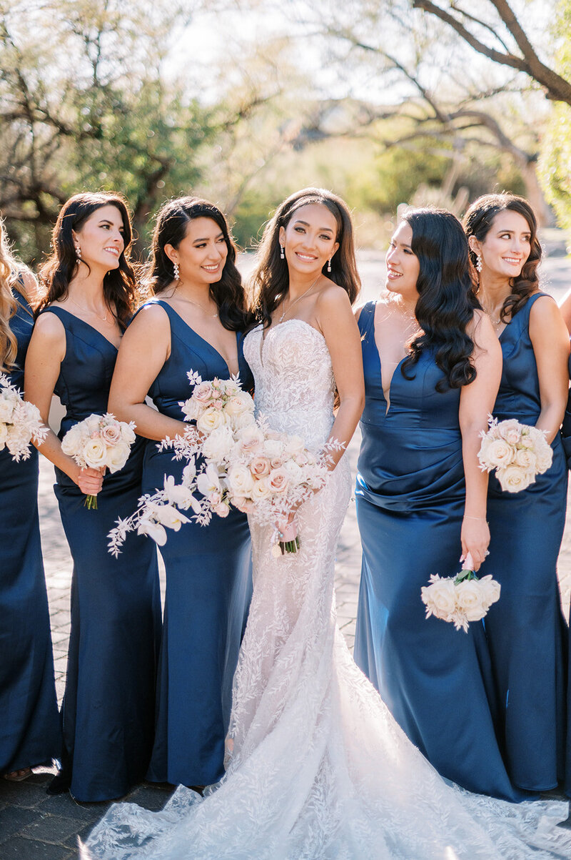 hair and makeup by karina romero in tucson, az for a wedding.