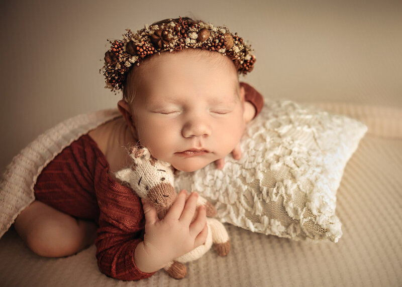 fall newborn session ashley mcclintock photography