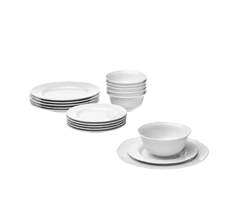 Scalloped Dinnerware-Rori Ranch Rentals