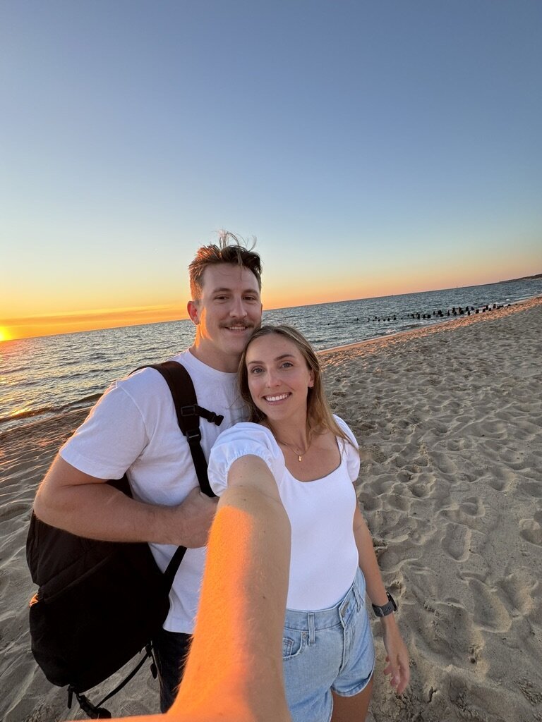 couples photo at the beach