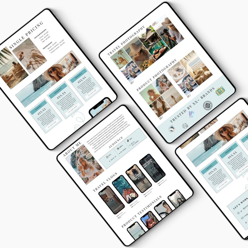 Canva Portfolio website For Travel UGC Creator3
